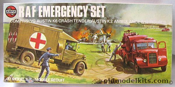 Airfix 1/76 RAF Emergency Set - Austin K.2 Ambulance & Austin K.6 Chassis Crash Tender, 02304-5 plastic model kit